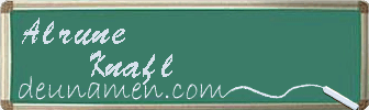 Alrune Knafl Visitenkarte